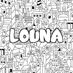 LOUNA - City background coloring