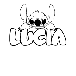 LUCIA - Stitch background coloring