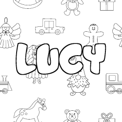 LUCY - Toys background coloring