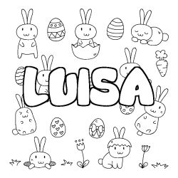 LUISA - Easter background coloring