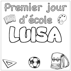 LUISA - School First day background coloring
