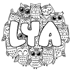 LYA - Owls background coloring