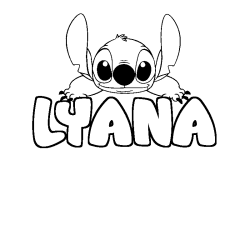 LYANA - Stitch background coloring