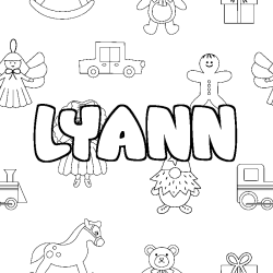 LYANN - Toys background coloring