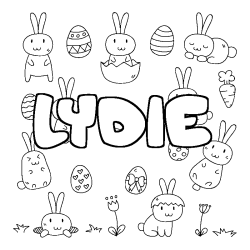 LYDIE - Easter background coloring