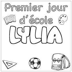 LYLIA - School First day background coloring