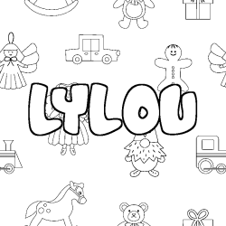 LYLOU - Toys background coloring
