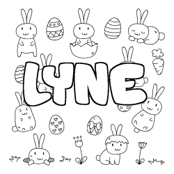 LYNE - Easter background coloring