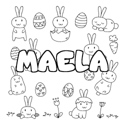 MAELA - Easter background coloring