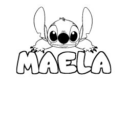 MAELA - Stitch background coloring