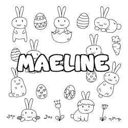 MAELINE - Easter background coloring