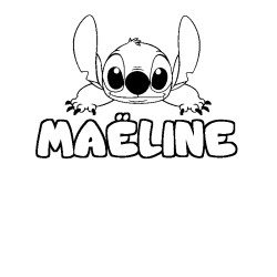 MA&Euml;LINE - Stitch background coloring