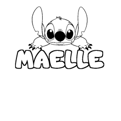 MAELLE - Stitch background coloring