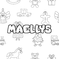 MAELLYS - Toys background coloring
