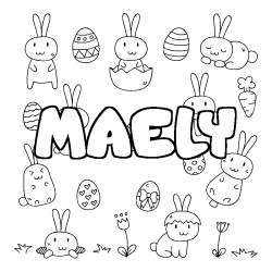 MAELY - Easter background coloring
