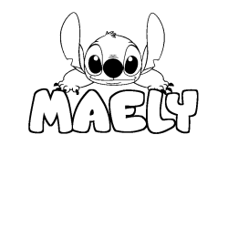 MAELY - Stitch background coloring