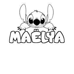 MA&Euml;LYA - Stitch background coloring