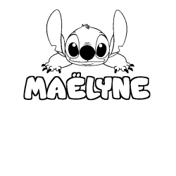 MA&Euml;LYNE - Stitch background coloring