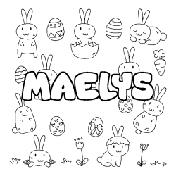 MAELYS - Easter background coloring