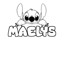 MAELYS - Stitch background coloring