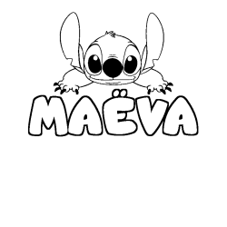 MA&Euml;VA - Stitch background coloring