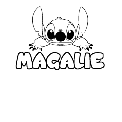 MAGALIE - Stitch background coloring