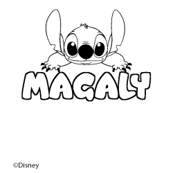 MAGALY - Stitch background coloring