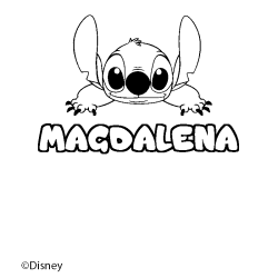 MAGDALENA - Stitch background coloring