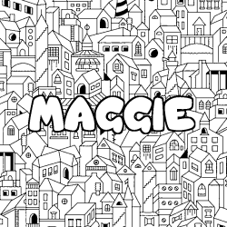 MAGGIE - City background coloring