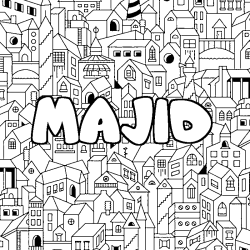 MAJID - City background coloring