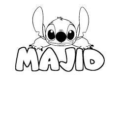 MAJID - Stitch background coloring