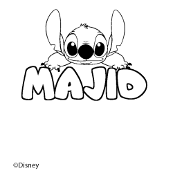 MAJID - Stitch background coloring