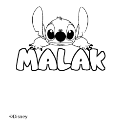 MALAK - Stitch background coloring