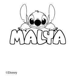 MALYA - Stitch background coloring
