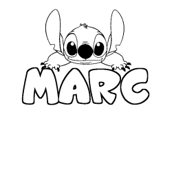 MARC - Stitch background coloring
