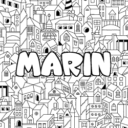 MARIN - City background coloring