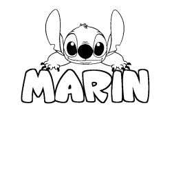 MARIN - Stitch background coloring