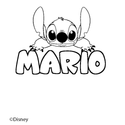 MARIO - Stitch background coloring