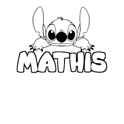 MATHIS - Stitch background coloring