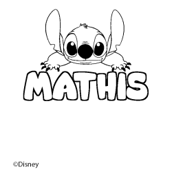 MATHIS - Stitch background coloring