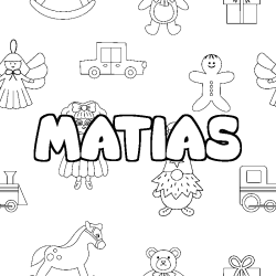 MATIAS - Toys background coloring