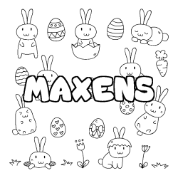 MAXENS - Easter background coloring