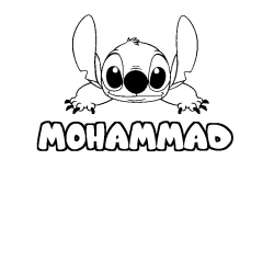 MOHAMMAD - Stitch background coloring
