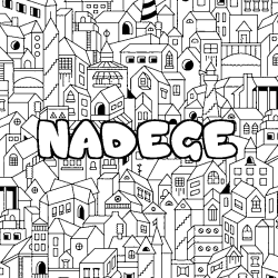 NADEGE - City background coloring