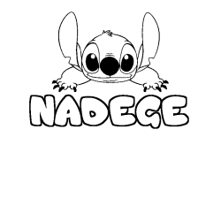 NADEGE - Stitch background coloring