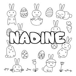 NADINE - Easter background coloring