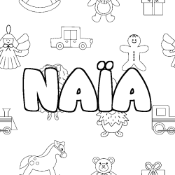NA&Iuml;A - Toys background coloring