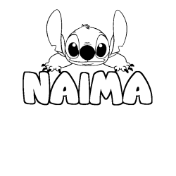 NAIMA - Stitch background coloring