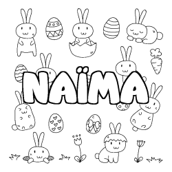 NA&Iuml;MA - Easter background coloring