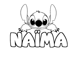 NA&Iuml;MA - Stitch background coloring